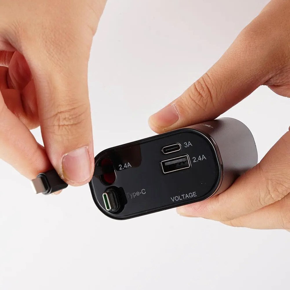 4 in 1 Retractable Fast Car Charger – GeekBoxx